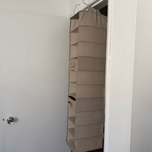 The Container Store Linen 10-Piece Organizer with 2 Pull-Out Bins
